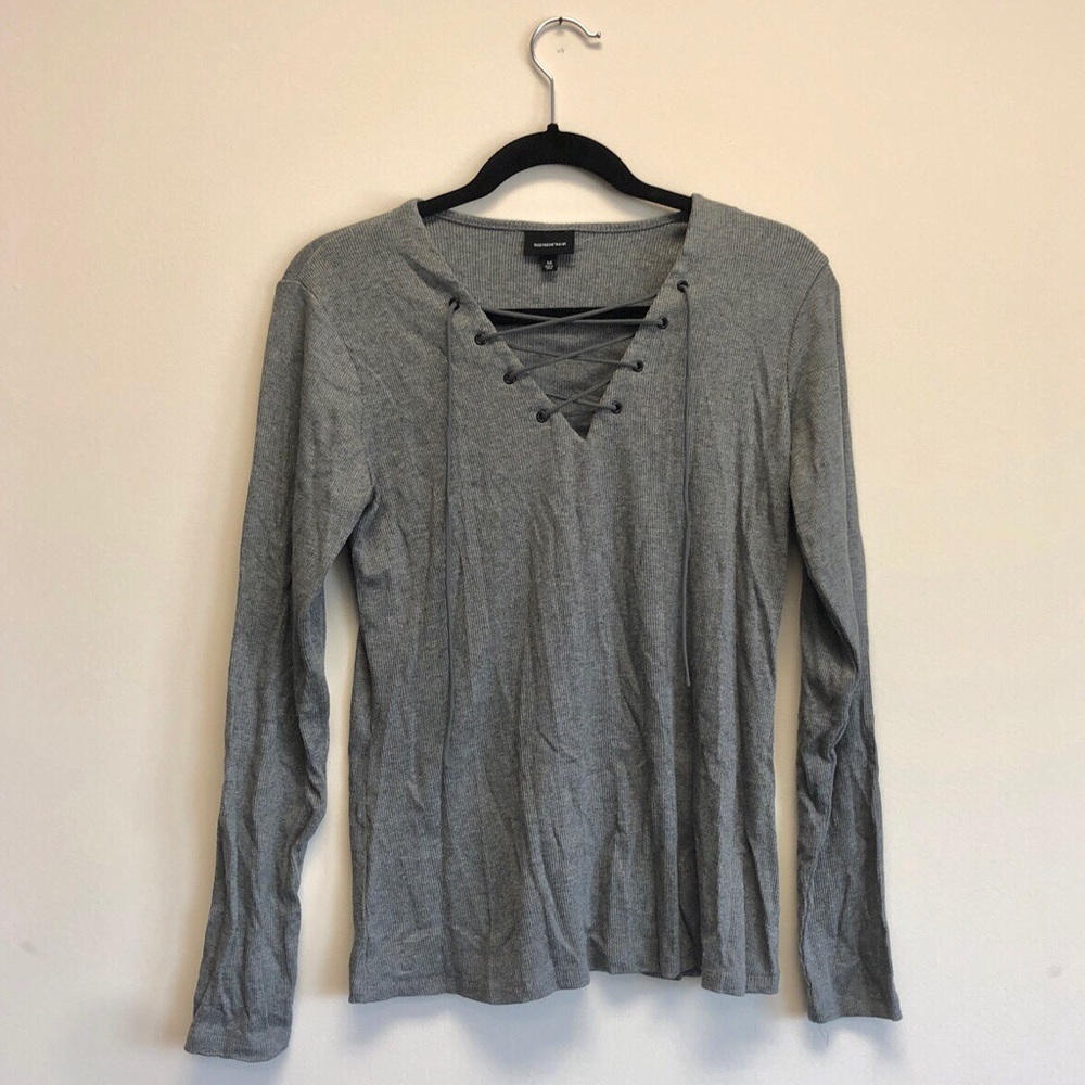 Heather grey sweater